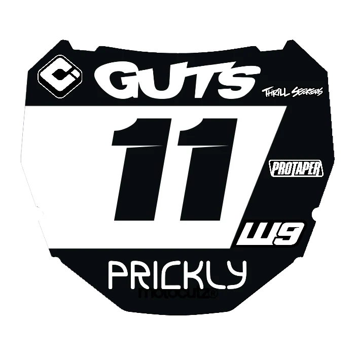 CUSTOM ODI NUMBER PLATE DECAL