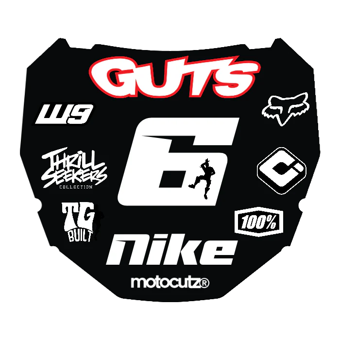 CUSTOM ODI NUMBER PLATE DECAL