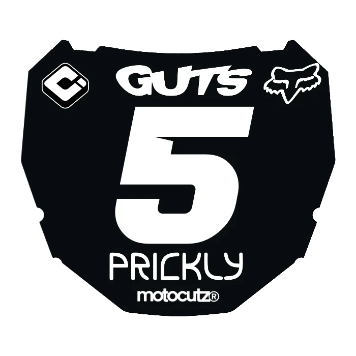 CUSTOM ODI NUMBER PLATE DECAL