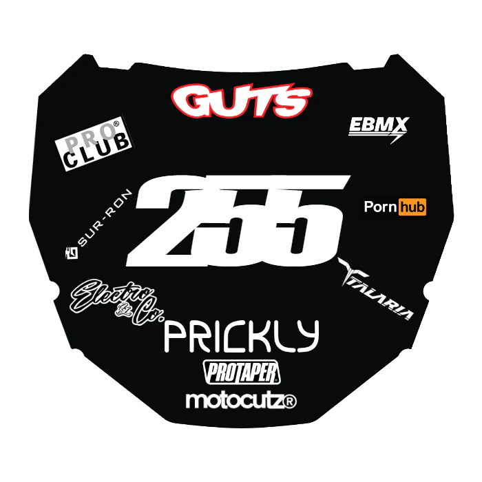 CUSTOM ODI NUMBER PLATE DECAL