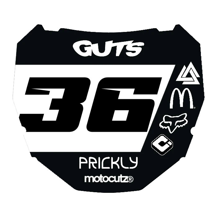 CUSTOM ODI NUMBER PLATE DECAL