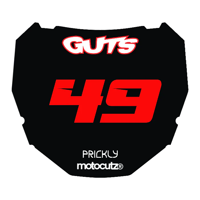 CUSTOM ODI NUMBER PLATE DECAL