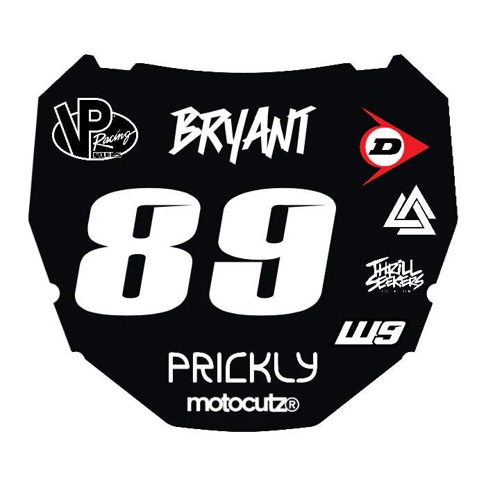 CUSTOM ODI NUMBER PLATE DECAL