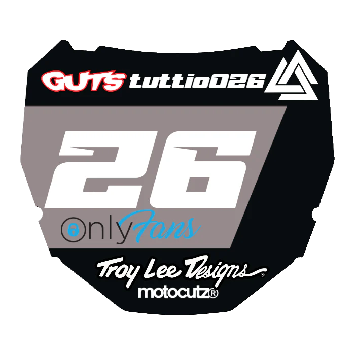 CUSTOM ODI NUMBER PLATE DECAL