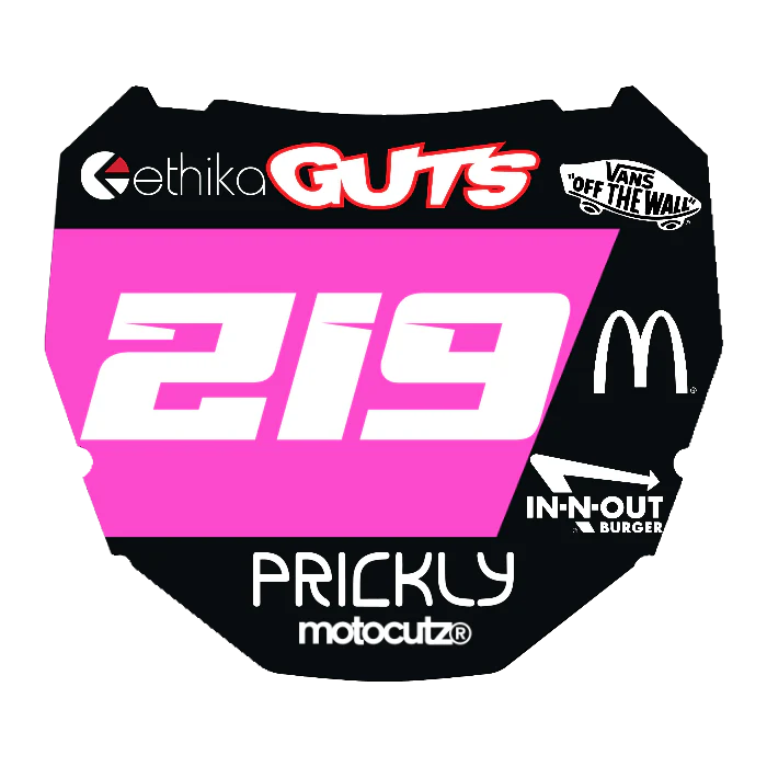 CUSTOM ODI NUMBER PLATE DECAL