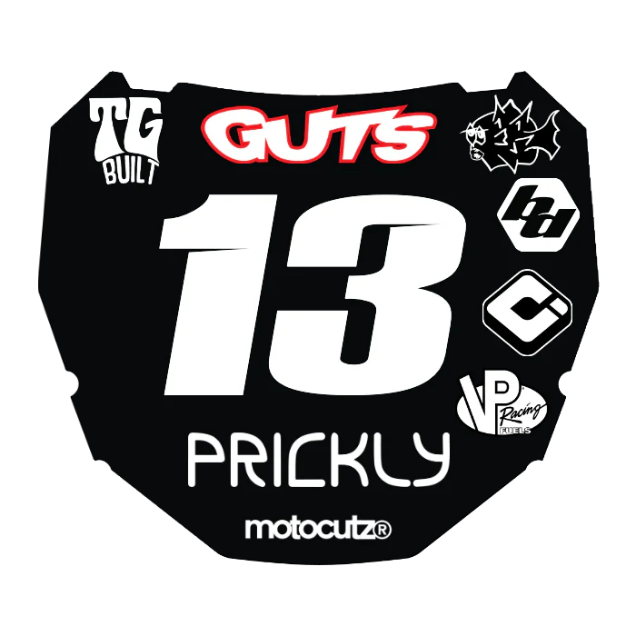 CUSTOM ODI NUMBER PLATE DECAL