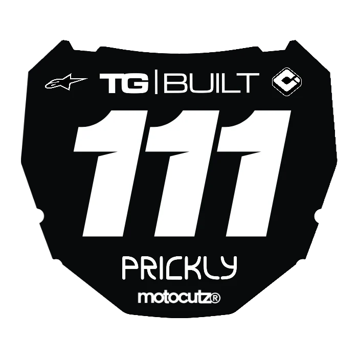 CUSTOM ODI NUMBER PLATE DECAL