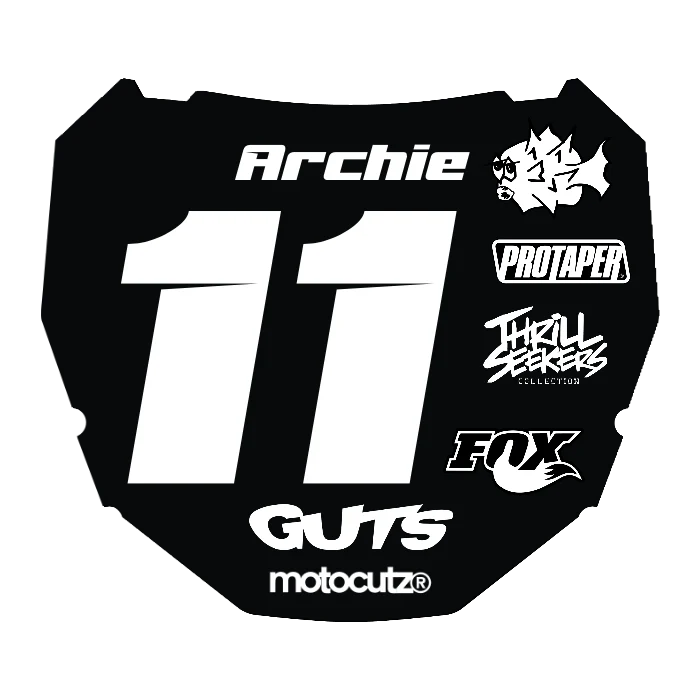 CUSTOM ODI NUMBER PLATE DECAL