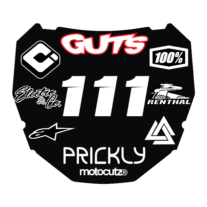 CUSTOM ODI NUMBER PLATE DECAL