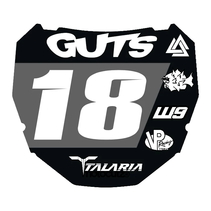 CUSTOM ODI NUMBER PLATE DECAL