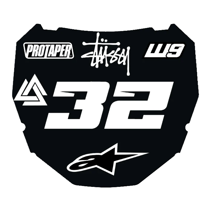 CUSTOM ODI NUMBER PLATE DECAL