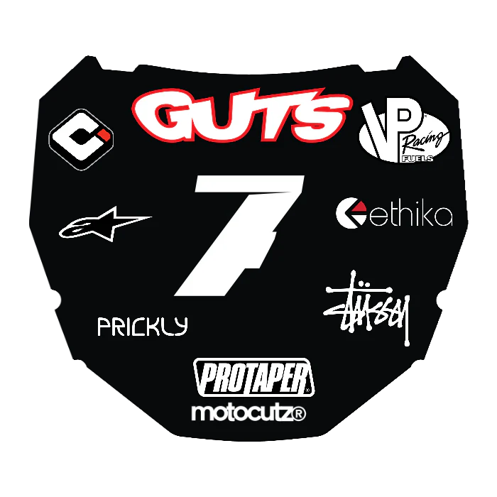 CUSTOM ODI NUMBER PLATE DECAL
