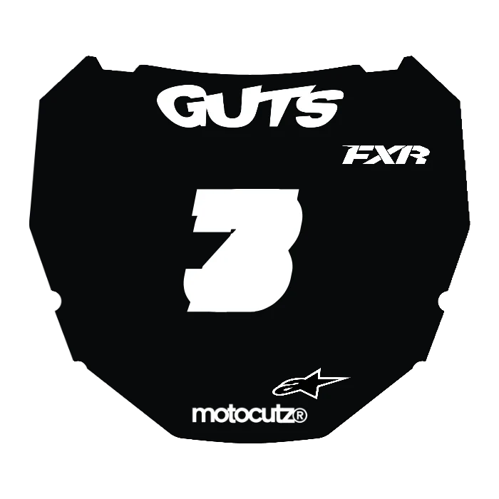 CUSTOM ODI NUMBER PLATE DECAL