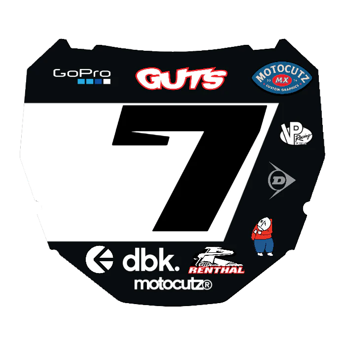 CUSTOM ODI NUMBER PLATE DECAL