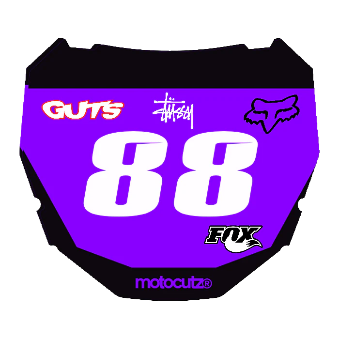 CUSTOM ODI NUMBER PLATE DECAL
