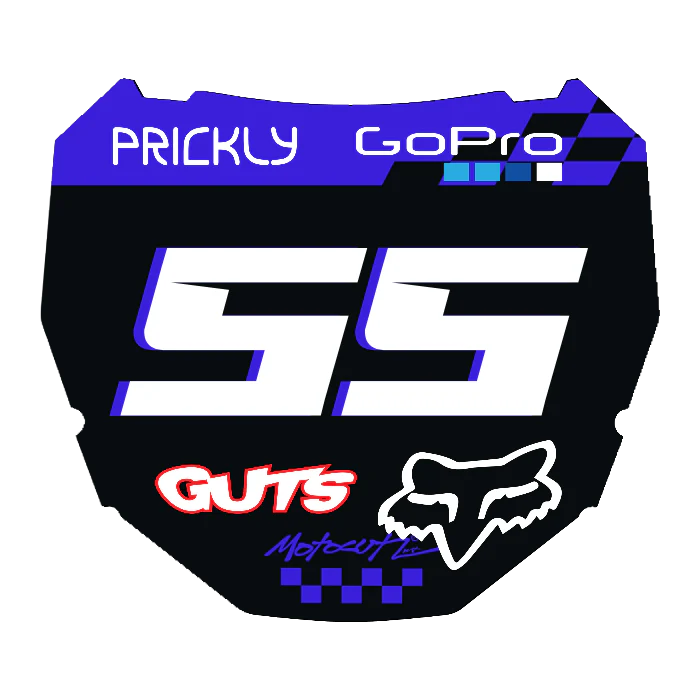 CUSTOM ODI NUMBER PLATE DECAL