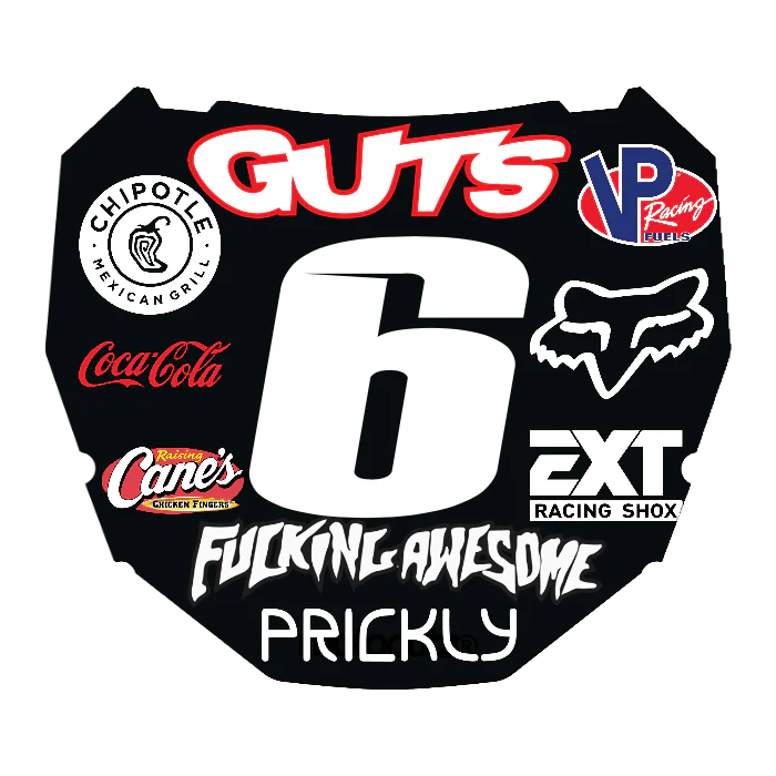 CUSTOM ODI NUMBER PLATE DECAL