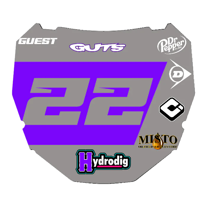 CUSTOM ODI NUMBER PLATE DECAL