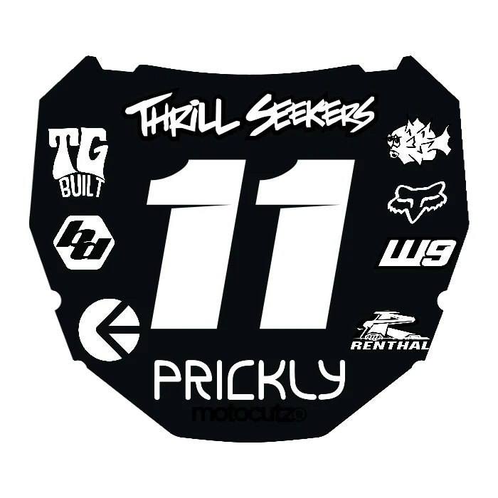 CUSTOM ODI NUMBER PLATE DECAL