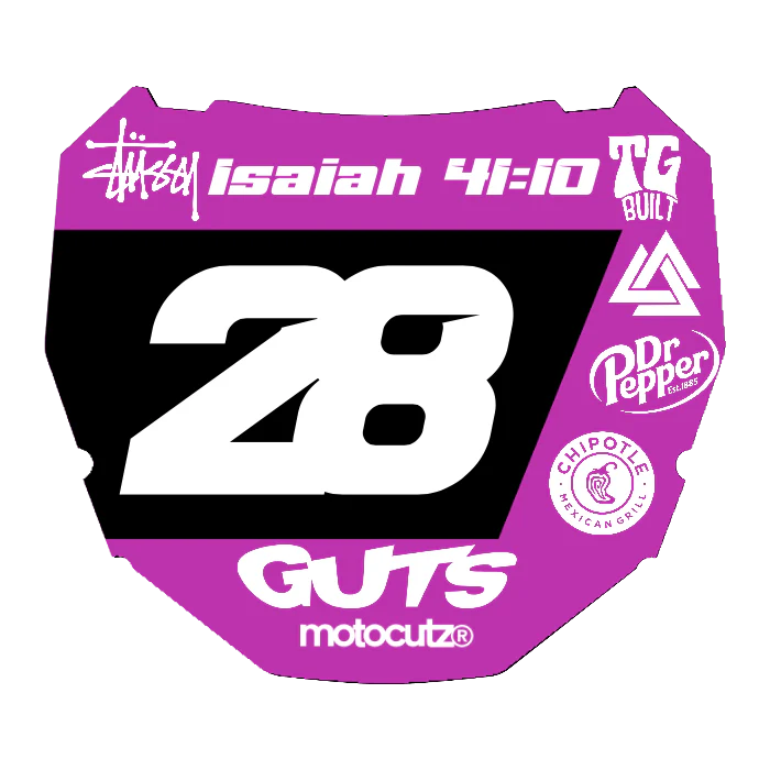 CUSTOM ODI NUMBER PLATE DECAL
