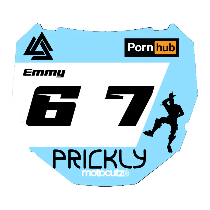 CUSTOM ODI NUMBER PLATE DECAL