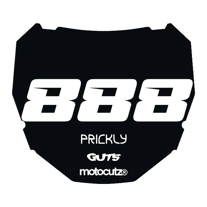 CUSTOM ODI NUMBER PLATE DECAL