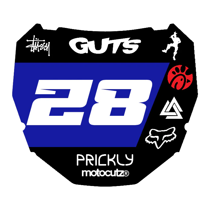 CUSTOM ODI NUMBER PLATE DECAL