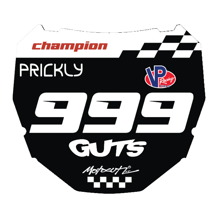 CUSTOM ODI NUMBER PLATE DECAL