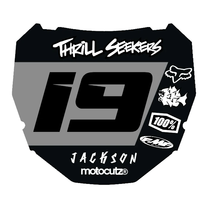 CUSTOM ODI NUMBER PLATE DECAL