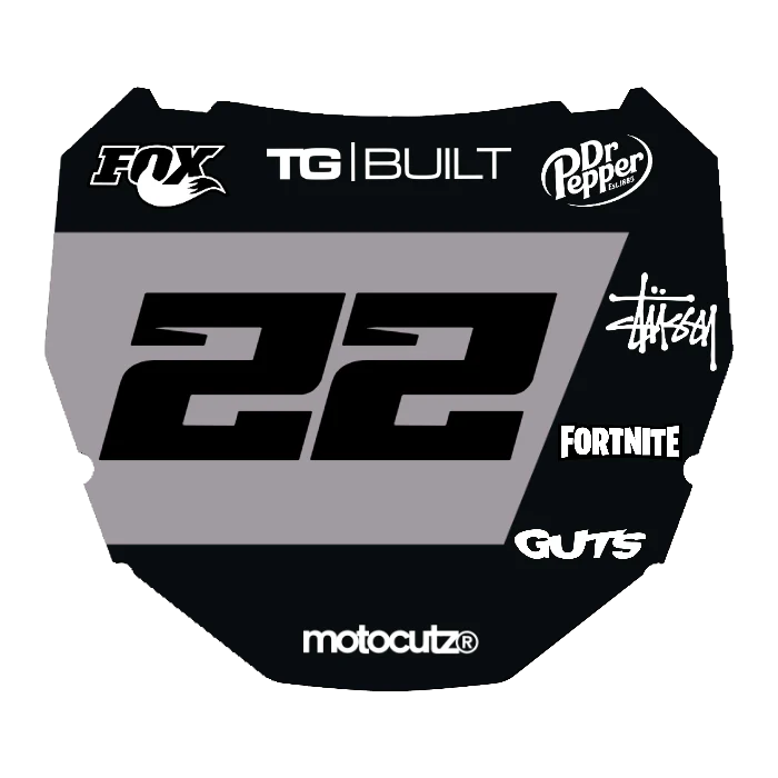 CUSTOM ODI NUMBER PLATE DECAL