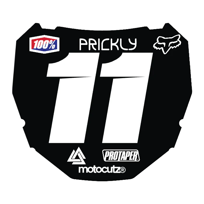 CUSTOM ODI NUMBER PLATE DECAL