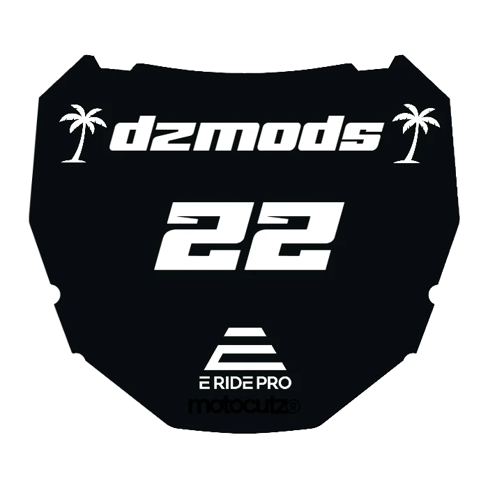 CUSTOM ODI NUMBER PLATE DECAL