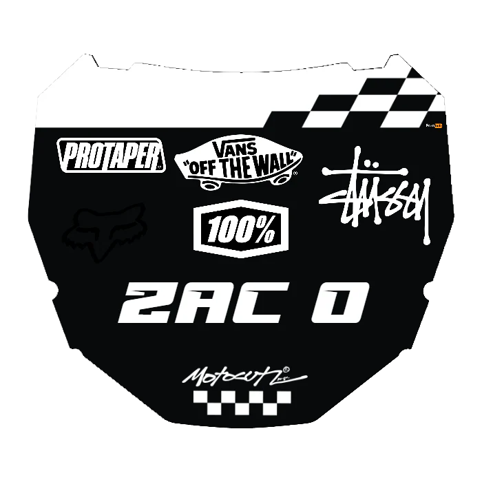 CUSTOM ODI NUMBER PLATE DECAL