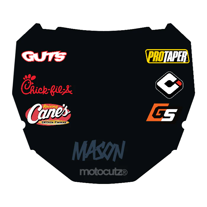 CUSTOM ODI NUMBER PLATE DECAL