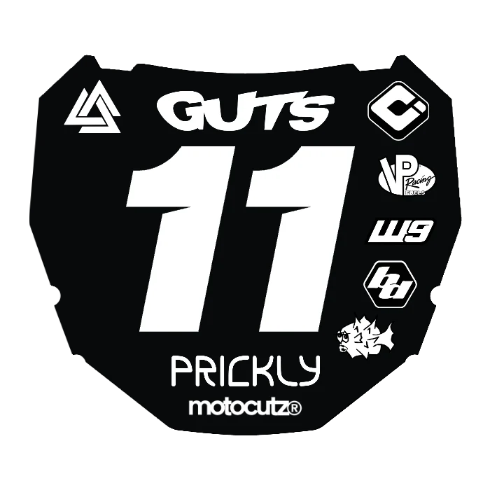 CUSTOM ODI NUMBER PLATE DECAL