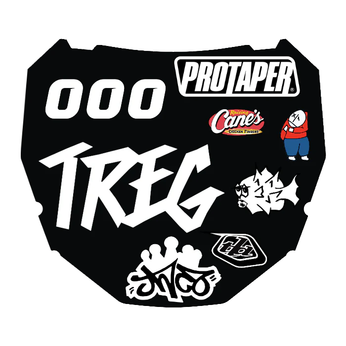 CUSTOM ODI NUMBER PLATE DECAL