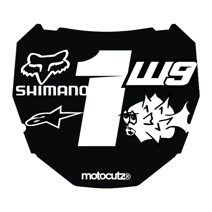 CUSTOM ODI NUMBER PLATE DECAL