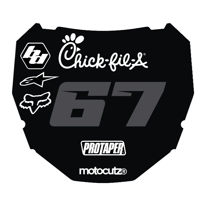 CUSTOM ODI NUMBER PLATE DECAL
