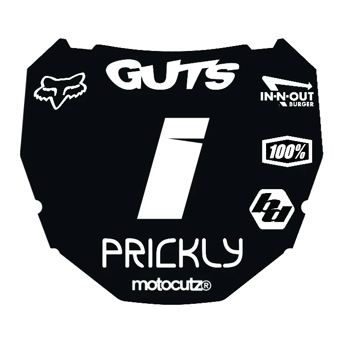 CUSTOM ODI NUMBER PLATE DECAL