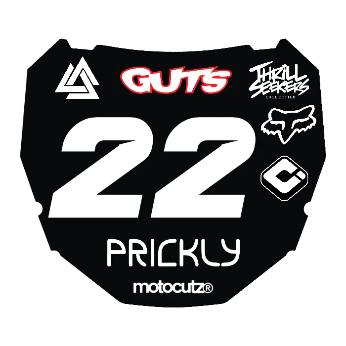 CUSTOM ODI NUMBER PLATE DECAL
