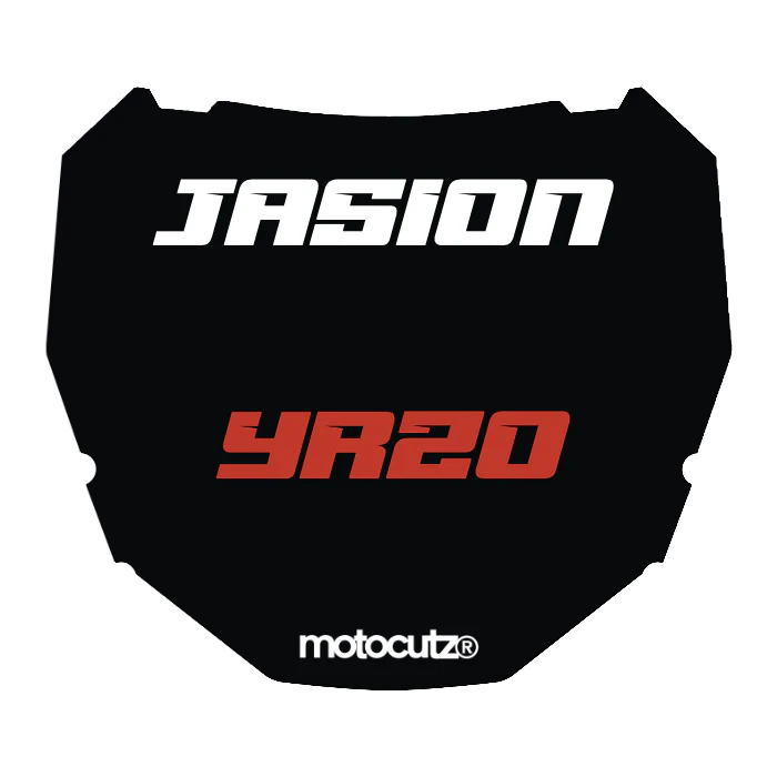 CUSTOM ODI NUMBER PLATE DECAL