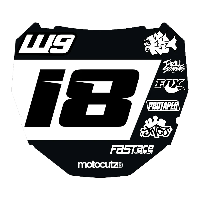 CUSTOM ODI NUMBER PLATE DECAL