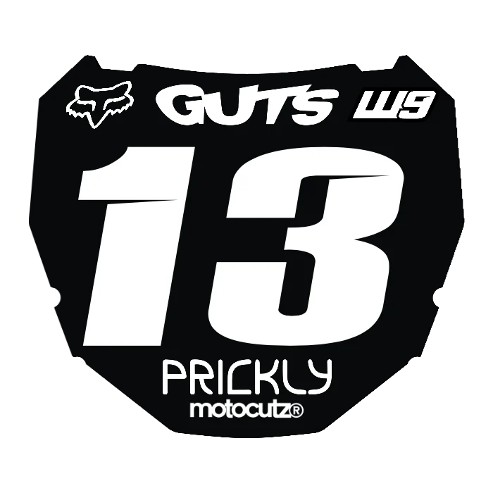CUSTOM ODI NUMBER PLATE DECAL