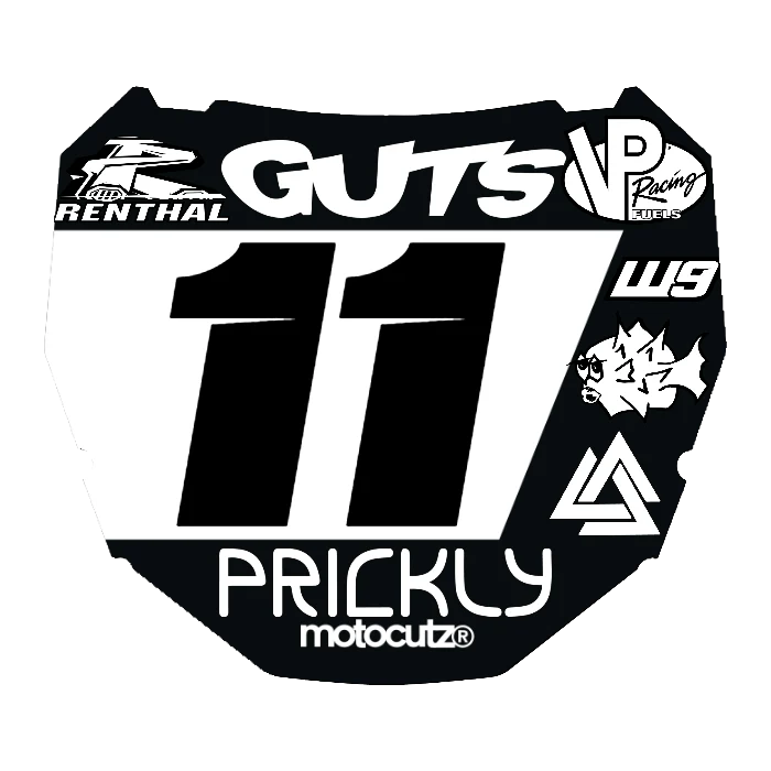CUSTOM ODI NUMBER PLATE DECAL