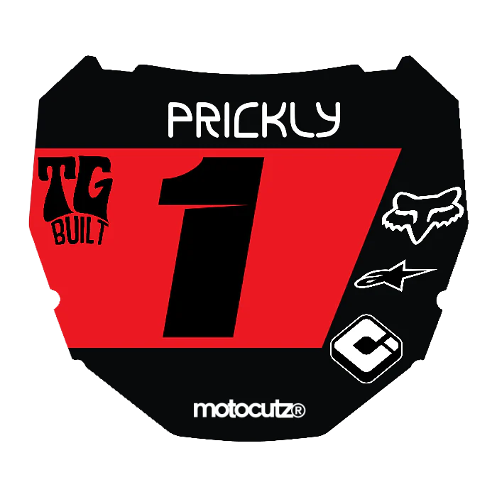 CUSTOM ODI NUMBER PLATE DECAL