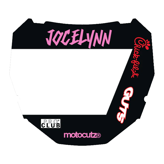 CUSTOM ODI NUMBER PLATE DECAL