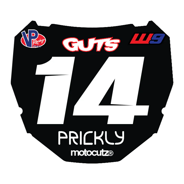 CUSTOM ODI NUMBER PLATE DECAL