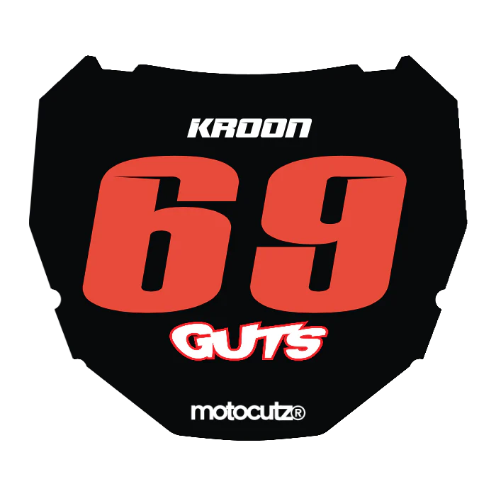 CUSTOM ODI NUMBER PLATE DECAL