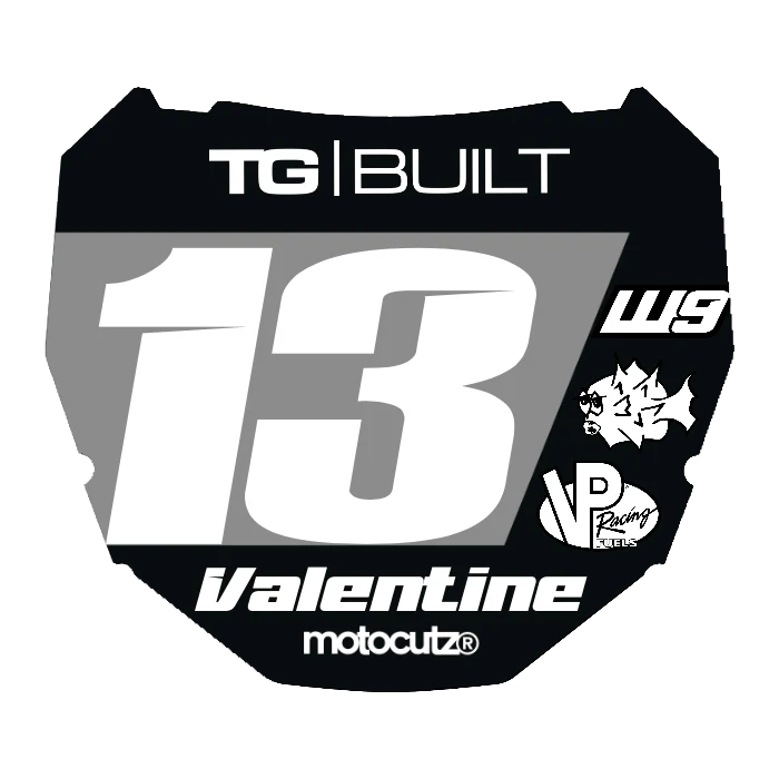 CUSTOM ODI NUMBER PLATE DECAL