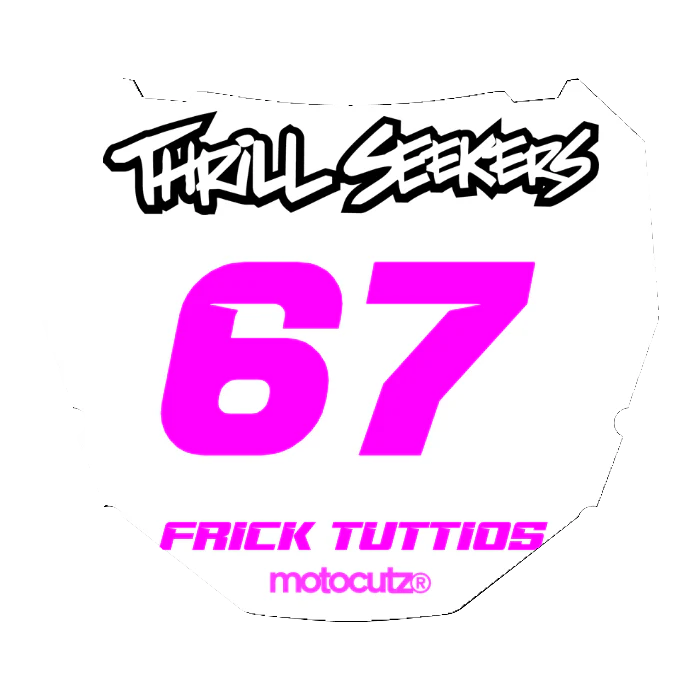 CUSTOM ODI NUMBER PLATE DECAL